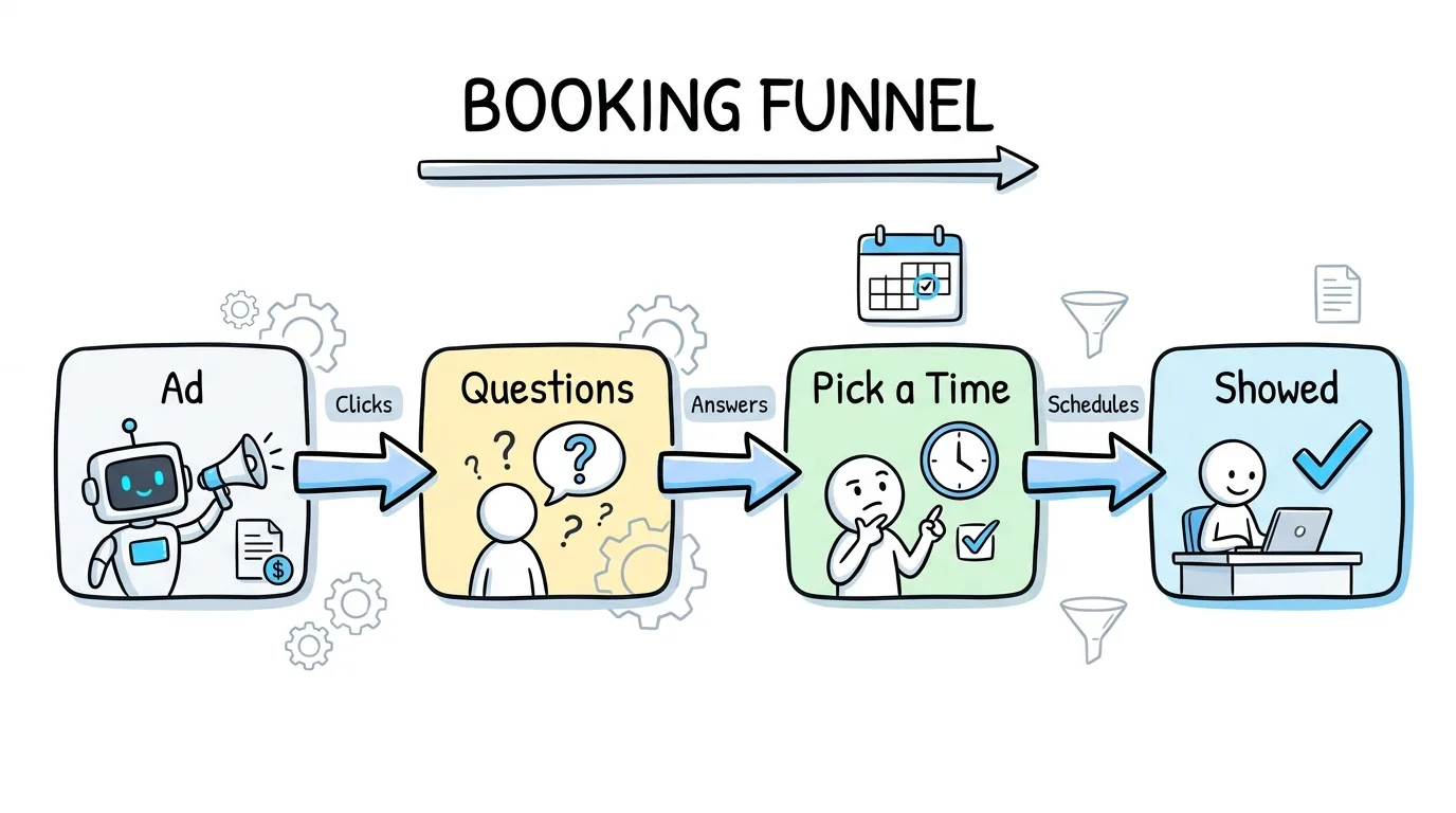 Booking Funnel: How to Build One That Sells Appointments